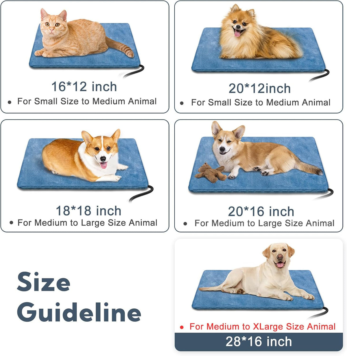 Heating Pad for Cats and Dogs Outdoor,Indoor Warming Cat Heating Pad