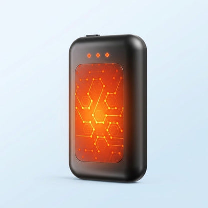 Caldra rechargeable hand warmer with glowing heat panel