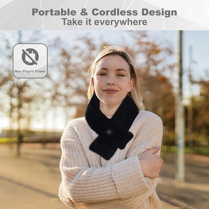 Heated Neck Wrap, Cordless Heating Pad with 5000Mah Power Bank