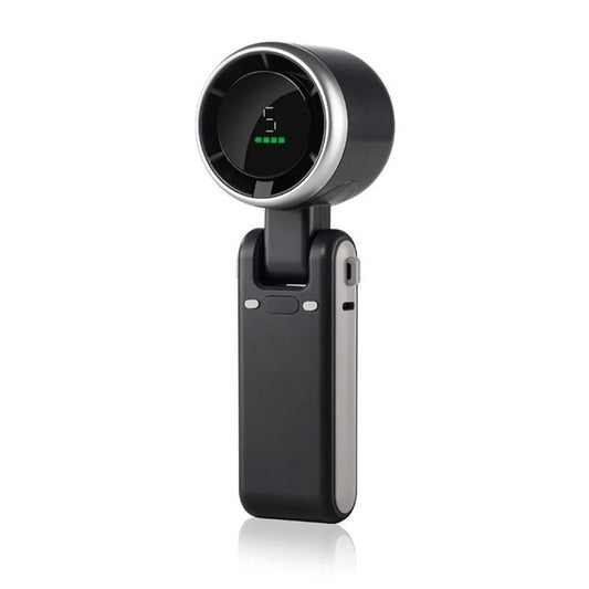 NEW Handheld Turbo Fan Wearable Personal Desk Fan Small Mini Fan with Smart Digital Display Folding
