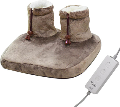 GOQOTOMO Heated Electric Foot Warmer Fast Heating Pad Ultra Soft Flannel Fleece with 3 Settings and Machine-Washable for Men and Women-Nbz