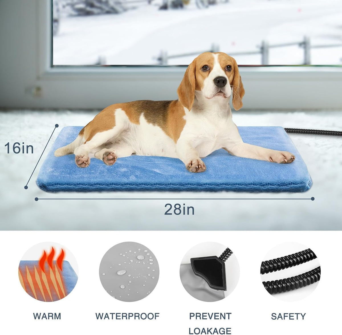Heating Pad for Cats and Dogs Outdoor,Indoor Warming Cat Heating Pad