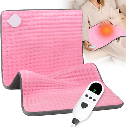 Heating Pad for Back, 17"×33" Electric Heating Pad for Women, Men